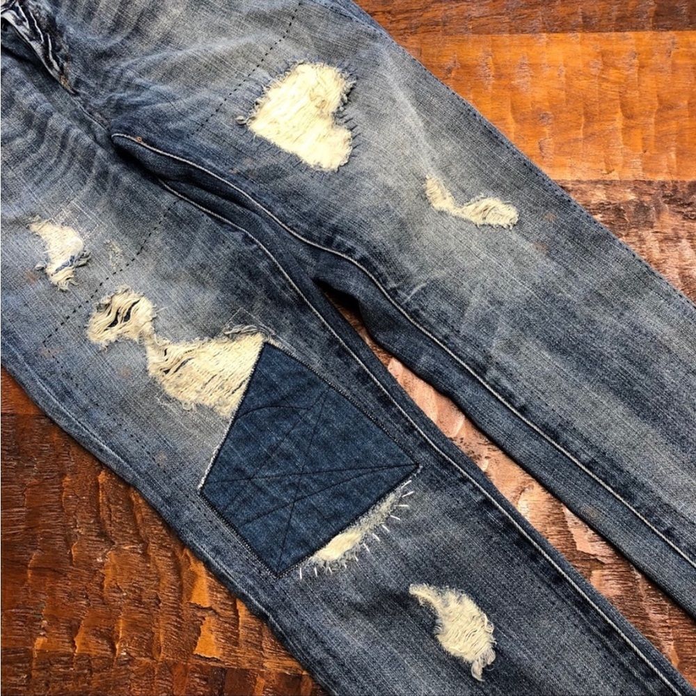 HENRY & BELLE PATCHWORK BOYFRIEND JEANS - Picture 12 of 15